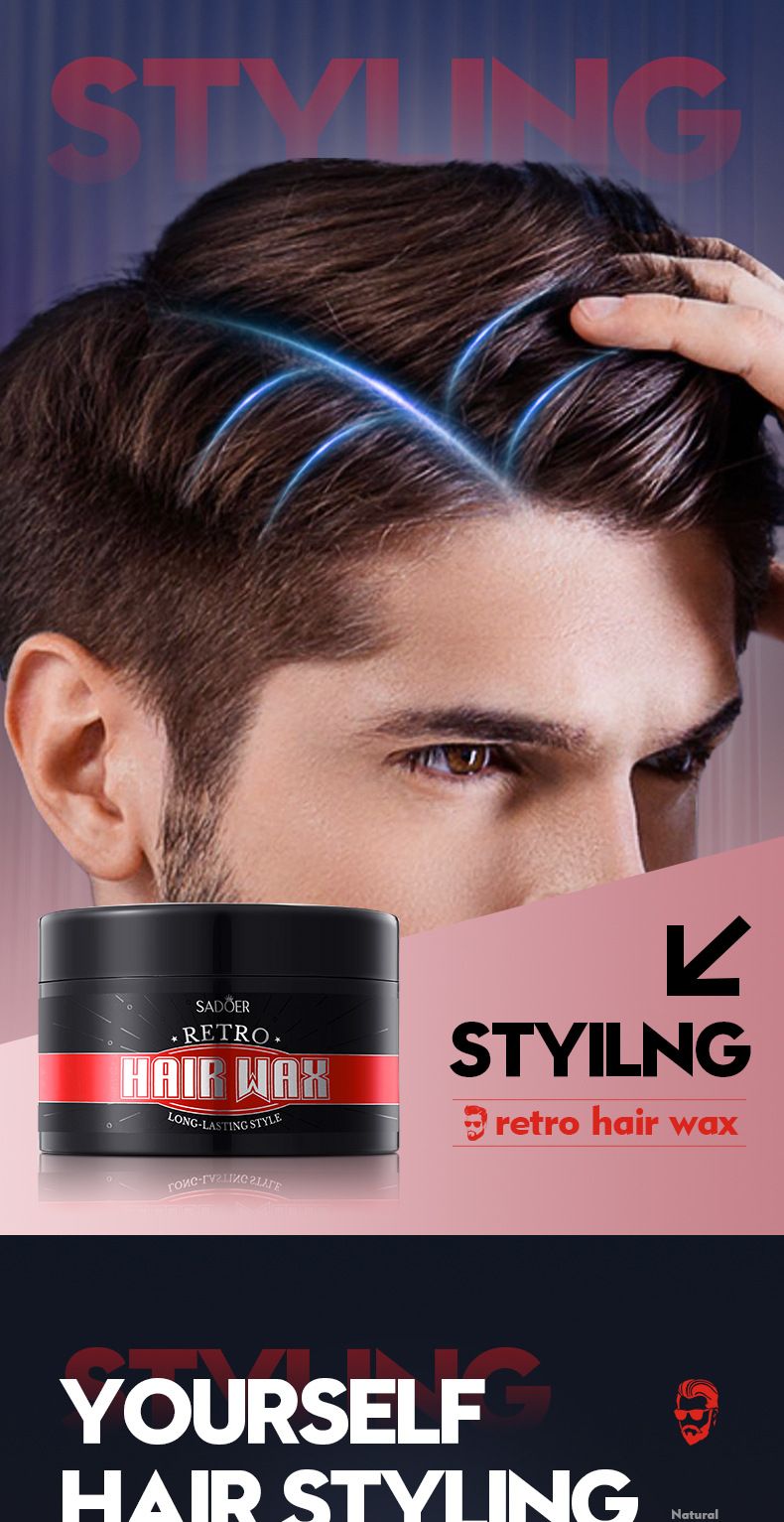 Full English Men's Wax SADOER Starker Halt Styling Natürlicher Volumengebender Haarton_voghion.com