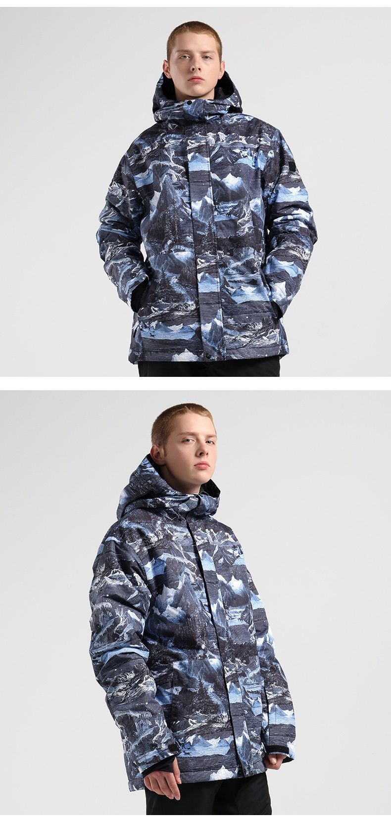 001 001 Restbestand Skijacke Herren Top Outdoor Ausrüstung Wasserdicht Snowboard Erwachsene Warmer Mantel Winddichter Schneeanzug_voghion.com