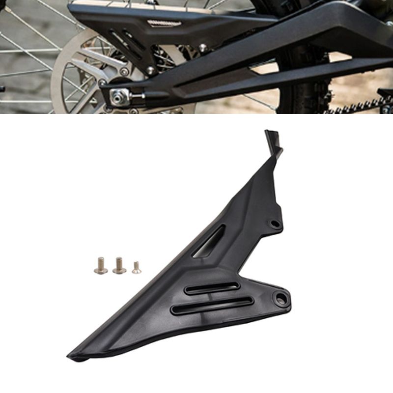 Universal Motorcycle Chain Guard Cover - Durable Black Protective Shield For Bike Chains, Fits Most Models_voghion.com