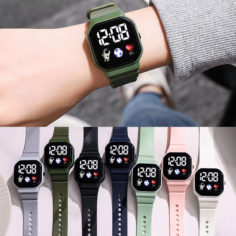 2023 LED Für Kinder Jungen Sport Wasserdichte Uhren Mädchen Silikon Digital Uhr Casual kinder Elektronische Uhr_voghion.com