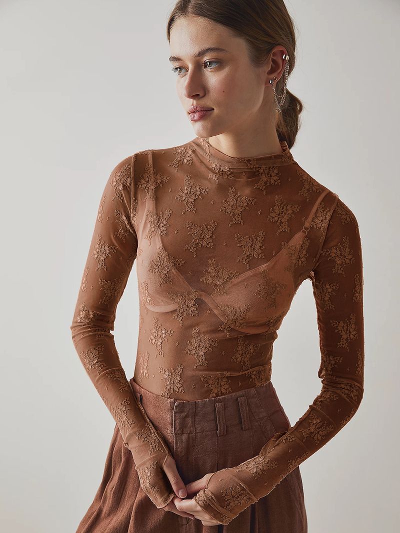 Transparentes Spitzen-Netzoberteil für Damen – Sexy Langarm-Schichtbluse, atmungsaktiv und dehnbar, trendige Streetwear und unverzichtbares Freizeitoutfit_voghion.com