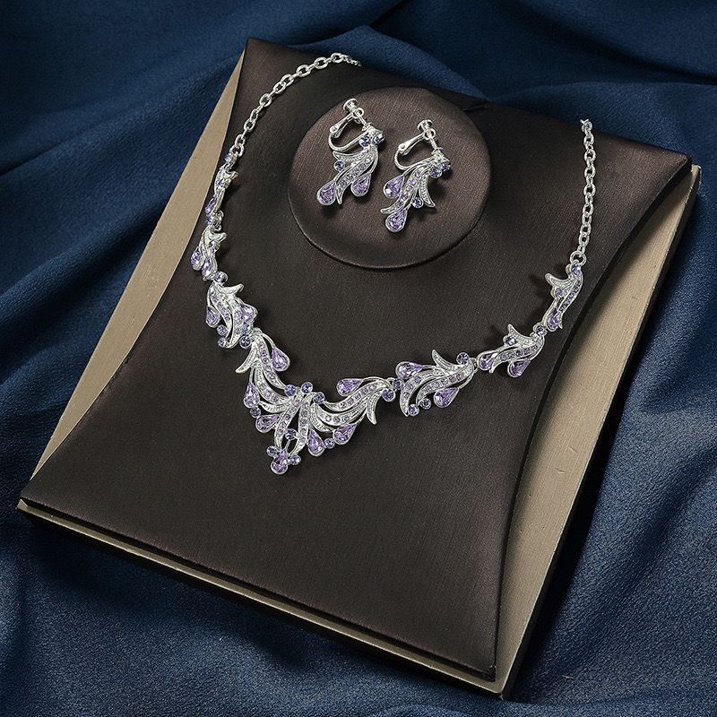 . Set accessori abito da sposa collana esagerata scintillante_voghion.com