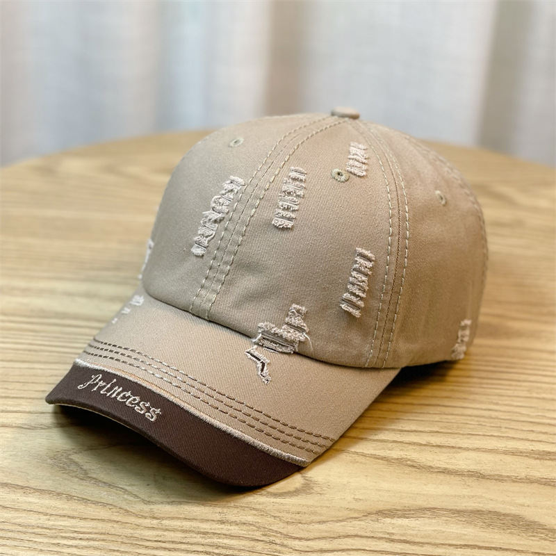 Ny vårskjøtebokstavbroderi Utslitt mote Allsidig baseball for menn og kvinner utendørs andetungehatt_voghion.com