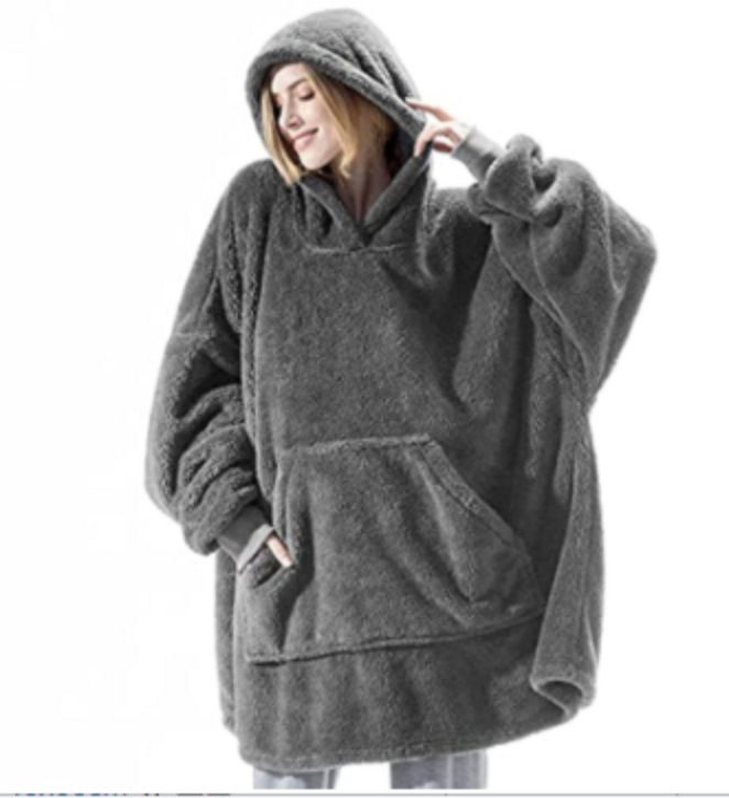 Women's Fleece Hooded Tracksuit Set - Soft & Warm Winter Lounge Wear, Long Sleeve Pullover With Pants, Casual Outfit For Women_voghion.com