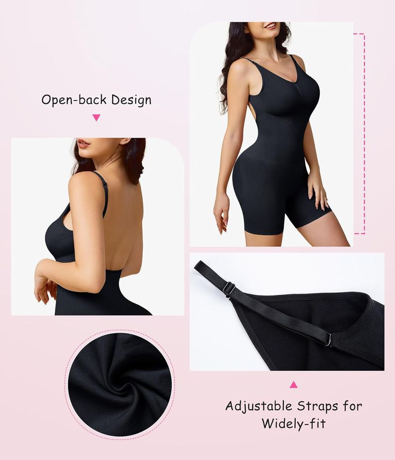 European And American Cross-Border Strap Shapewear Bodysuit Boxer Briefs Tight-Fitting Hip-Lifting Tummy Control_voghion.com