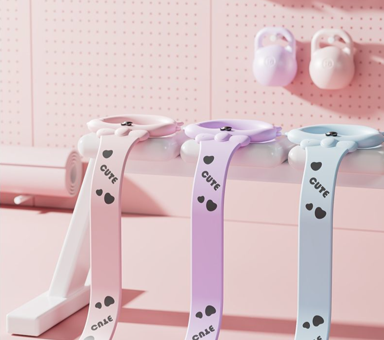 Faixa elástica de resistência em formato de oito para mulheres, ferramenta elástica de alongamento fitness para casa, abertura nas costas, costas bonitas, ombros e_voghion.com