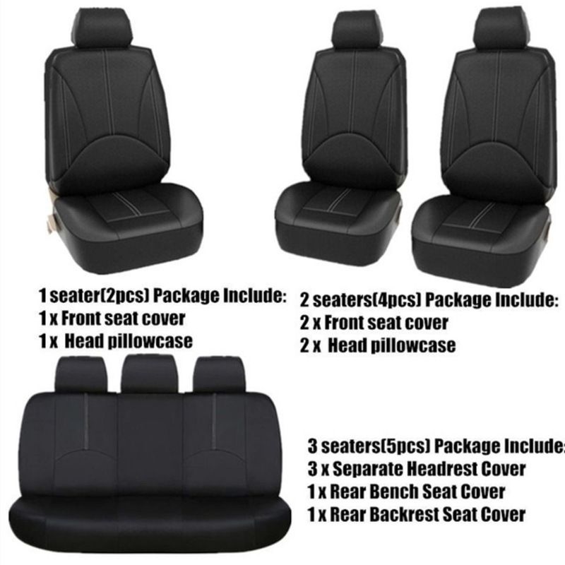 Car seat cover artificial leather four seasons universal cushion 5 seats car universal quality_voghion.com