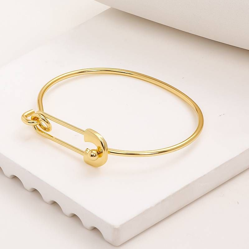 Semplice braccialetto rotondo aperto alla moda, braccialetto elastico regolabile per donna_voghion.com