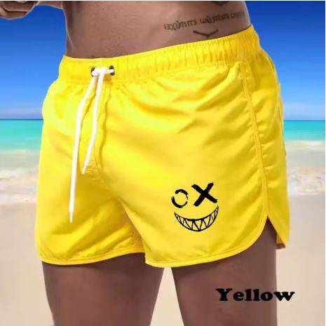 Men's Quick-Dry Swim Shorts With Drawstring & Pockets - Lightweight, Breathable For Swimming, Surfing, Beach & Sports_voghion.com
