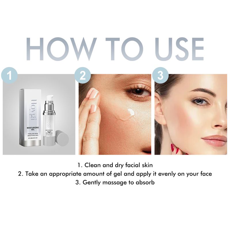 Hoygi Feuchtigkeitsgel, Feuchtigkeitsprimer, feuchtigkeitsspendender Haut-Concealer, feuchtigkeitsspendendes, natürliches Lichtgel_voghion.com