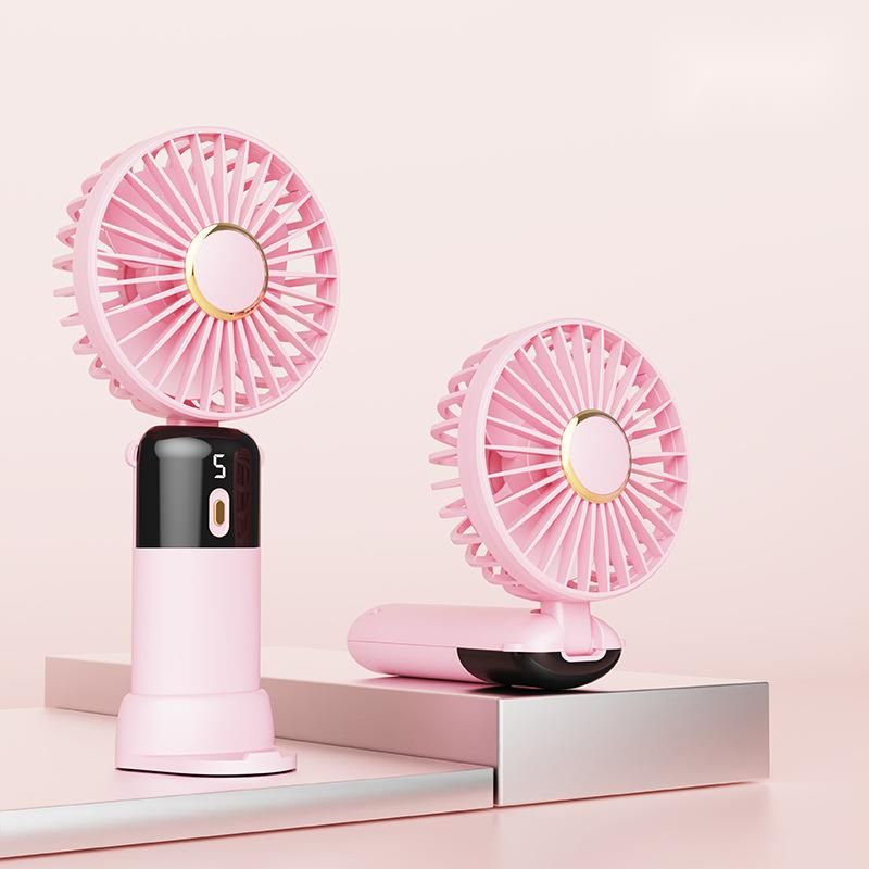 Personal USB Portable Handheld Mini Desktop Foldable Strong Wind Outdoor Gift Electric Fan_voghion.com