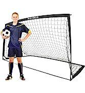 5x3ft Pop-Up Futbol Kalesi - İç/Dış Mekan Antrenmanları ve Uygulamaları İçin Taşınabilir Katlanabilir Futbol Ağı_voghion.com