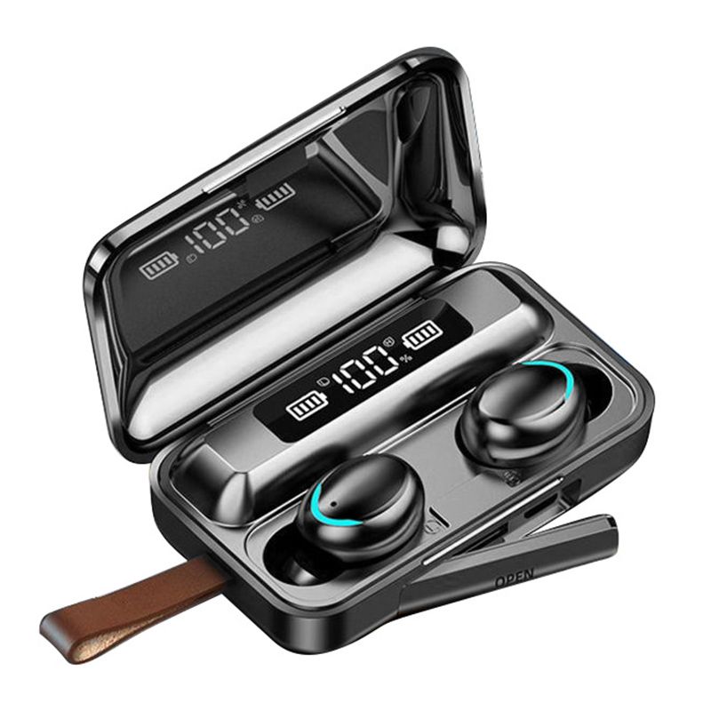 Auricolare TWS wireless Bluetooth, auricolare sportivo stereo 9D impermeabile con microfono, nuovo aggiornamento F9, 2022_voghion.com