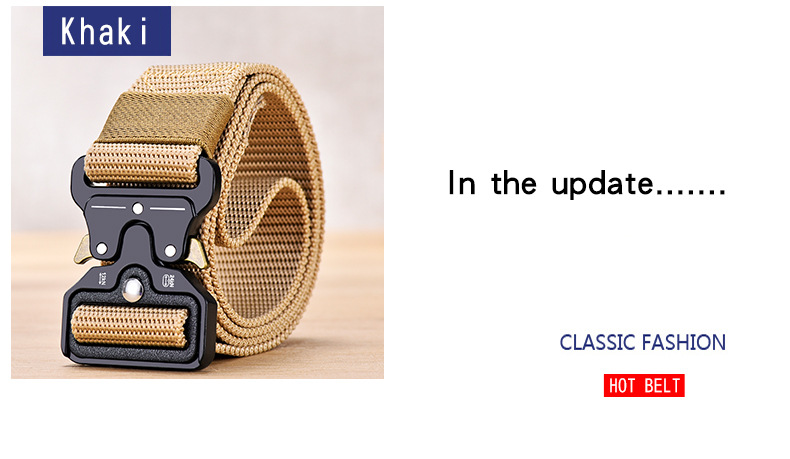 Men's Belts Men's Tactical Belt Cobra Functional Outdoor Nylon Buckle Belt Alloy Buckle Men's Canvas Overalls Belt_voghion.com