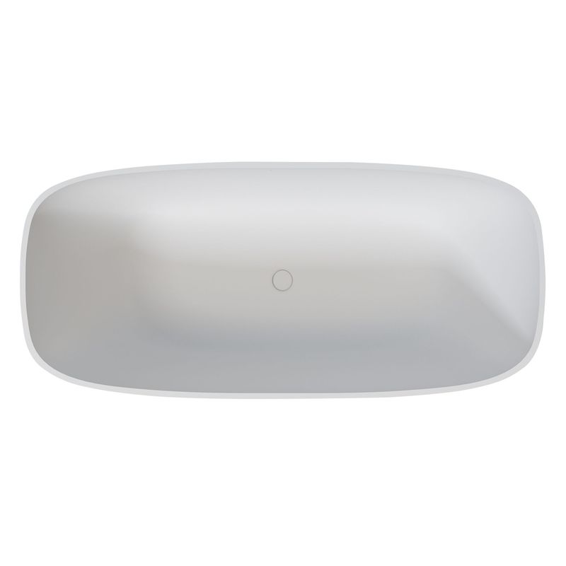 67" Solid Surface Soaking Bathtub_voghion.com