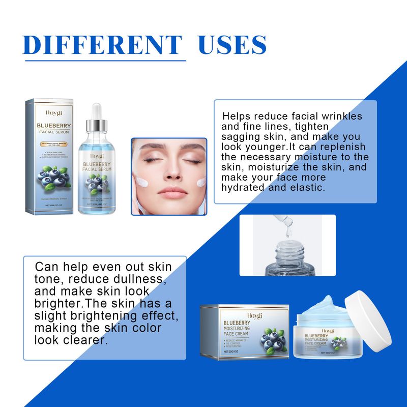 HOYGI Blueberry Facial Care Diep reinigende huidverzorgingsessence gezichtscrème_voghion.com