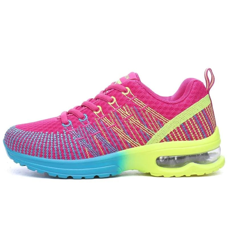 Corsa per le donne Scarpe da ginnastica da jogging elastiche per esterni con cuscino d'aria Scarpe sportive da tennis_voghion.com
