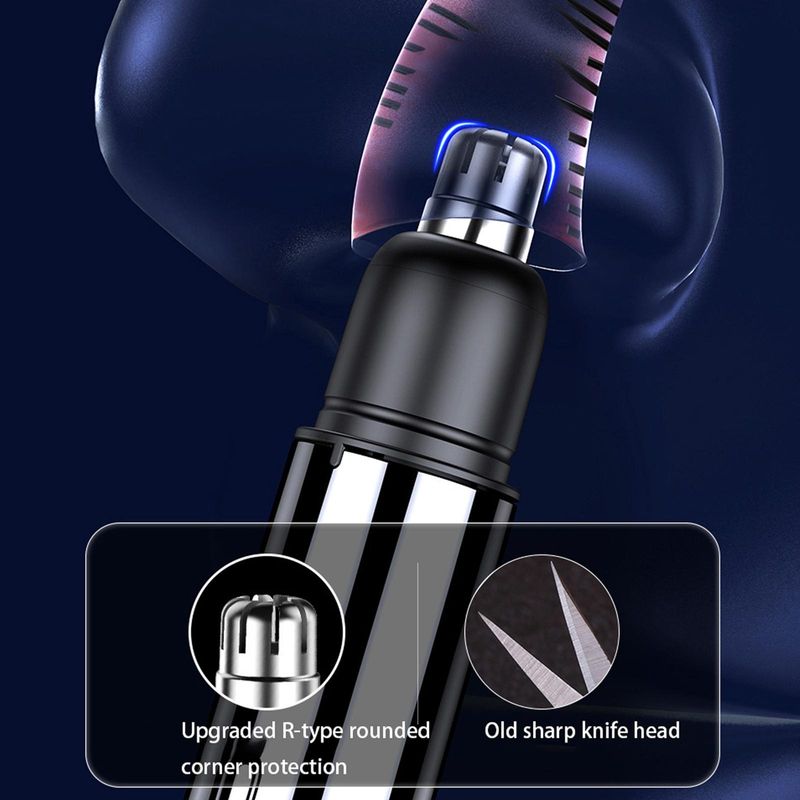 Electric Nose Hair Trimmers Portable Nose and Ear Trimmer Hair Shaver Safety Removal Cleaner Nose and Ear Rechargeable_voghion.com