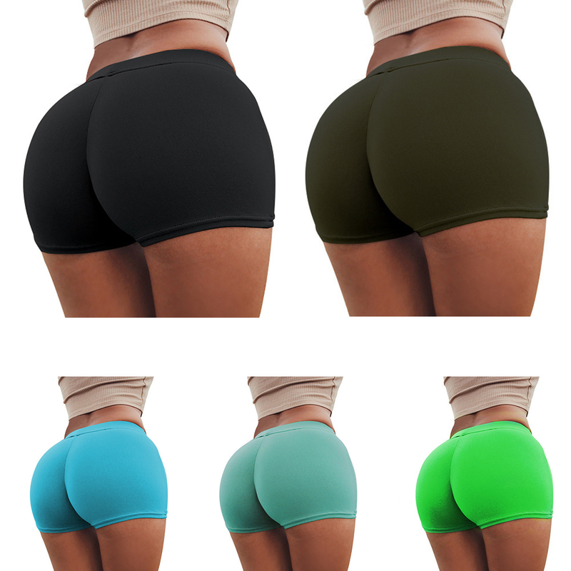 Weizhifu Femei Sport Casual Plajă Running Pantaloni Slim Vară Culoare Solidă Pantaloni Fierbinți Cadou-Roz Deschis M_voghion.com