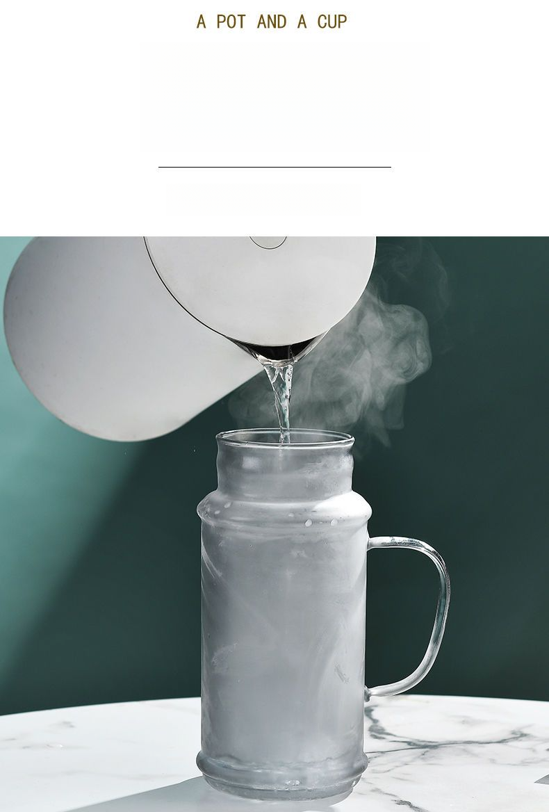 Heat-resistant High Borosilicate Large Capacity Single-person Drinking Glass Cup Office Student Personal Use Cold Water_voghion.com