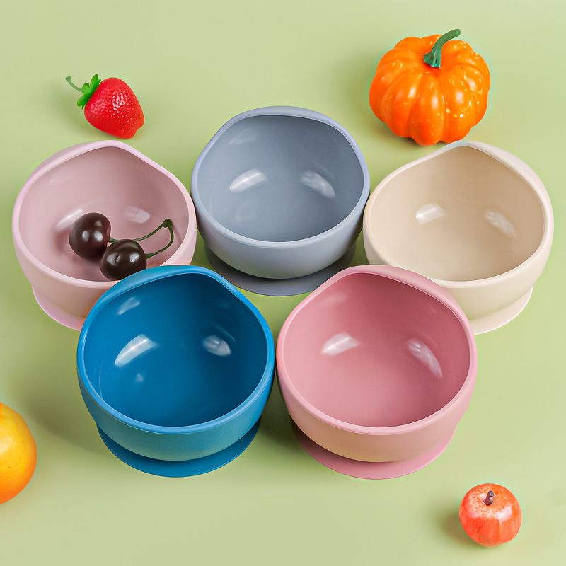 2PC Silicone Sucker Bowl Feeding Tableware for Infant and Young Training Learning To Eat Bowls and Baby Supplementary Food Bowls_voghion.com