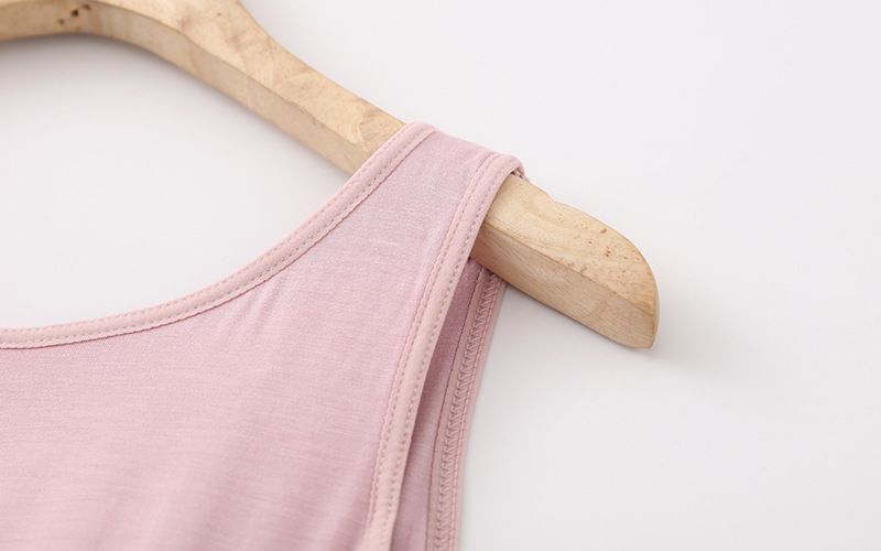 women's clothing One-piece vest bra with chest pad for women, can be worn outside without steel ring_voghion.com