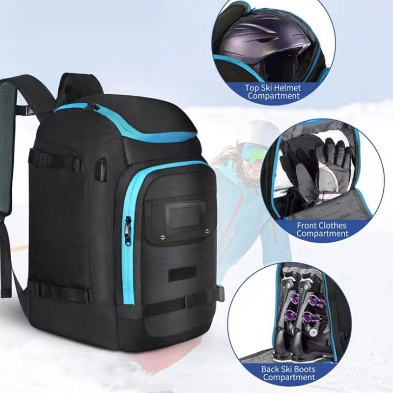 Lightweight Large Capacity Multifunctional Backpack Mountaineering Sports Waterproof Dry And Wet Separation Snowboard_voghion.com