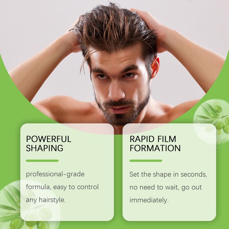 Wellige Stylingcreme für Männer, Leave-in-Haar, flauschiges und lang anhaltendes dreidimensionales Styling, erfrischende Styling-Haarcreme_voghion.com