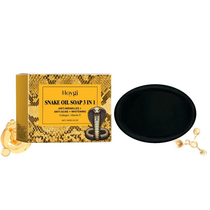 Hoygi Snake Oil Cleansing Soap Gently Cleanses Facial Skin Soft, Smooth And Refreshing Oil Control Skin Cleansing Soap_voghion.com