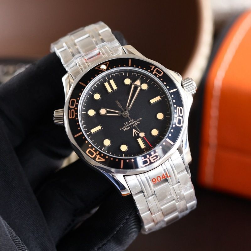 Nuovo orologio meccanico da uomo della serie Haima 007 Movie No Time To Die stesso stile impermeabile fino a 300 metri_voghion.com