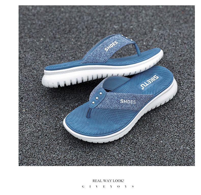 2025 Summer New Women's Simple Flip-Flops Sports Wedge Casual Large Size Slippers_voghion.com