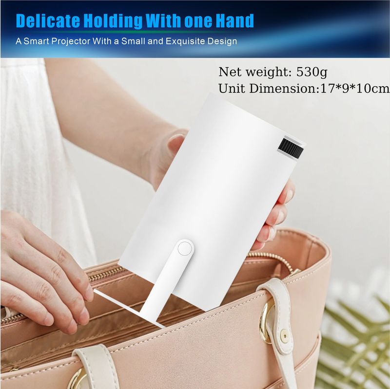 HY300Pro Projector, 1080P Full HD Supported Home Theater Projector With Allwinner H713 Chip, Mini Portable Outdoor Movie Projector For Bedroom Wall St_voghion.com