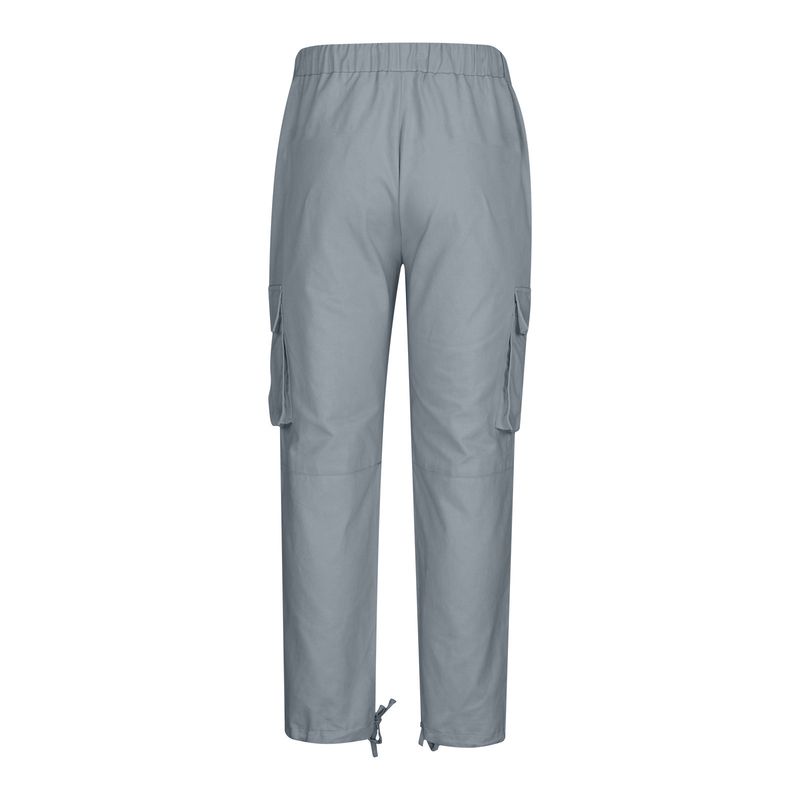 Herrenbekleidung Overalls Kordelzug Multi Pocket Freizeithose_voghion.com