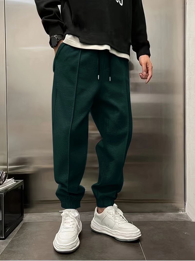 New Thickened Drawstring Casual Men's Sweatpants In Stock_voghion.com
