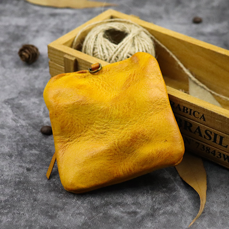 New Coin Purse for Men Vintage Mini Wallet Original Leather Card Case Holder Wallet Male Short Zipper Small Change Organizer Bag_voghion.com