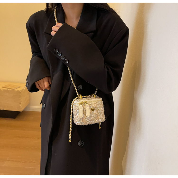 French chain for women new small square crossbody high-end mini niche box bag_voghion.com