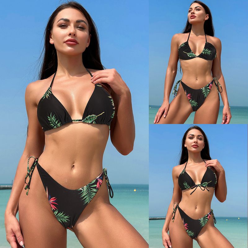 Sieviešu apģērbs jauns peldkostīms sieviešu seksīgs trīs punktu siksniņas bez atzveltnes ins style bikini peldkostīms bikini_voghion.com