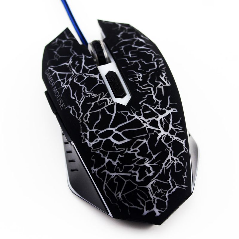 Mouse fotoelettrico cablato Wrangler per giochi, mouse per ufficio e laptop_voghion.com