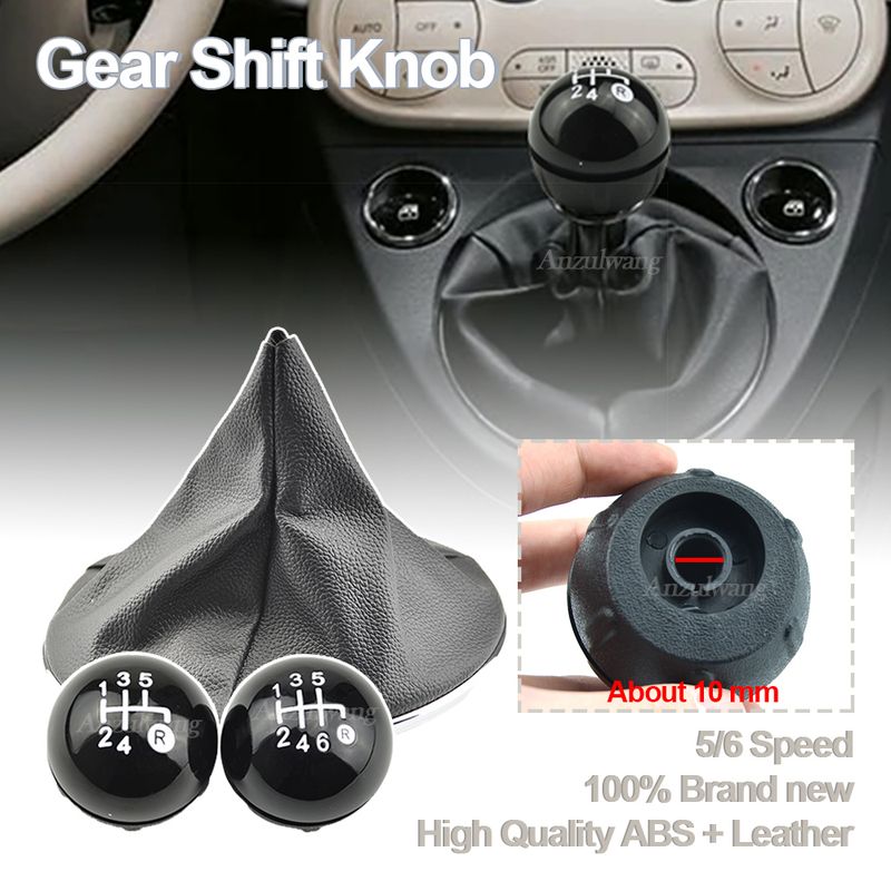5 6-versnellingsbak schakelpookknop niveau voor Fiat 500 500C handgeschakelde auto Styg-accessoires_voghion.com