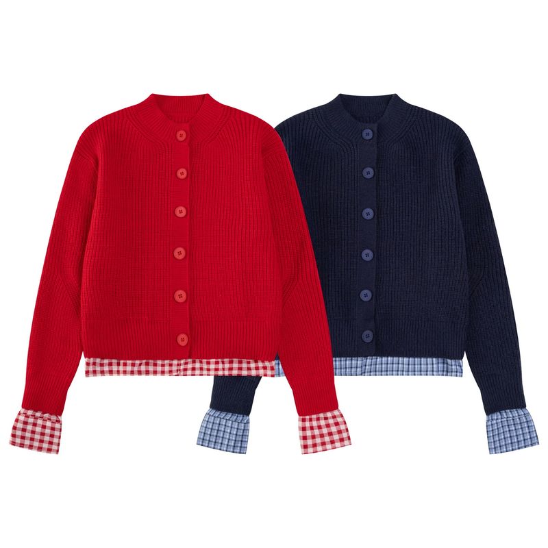 Elegant Street Style Warm 24 Winter New Sweet Girl Versatile Atmosphere Loose Cardigan Sweater_voghion.com