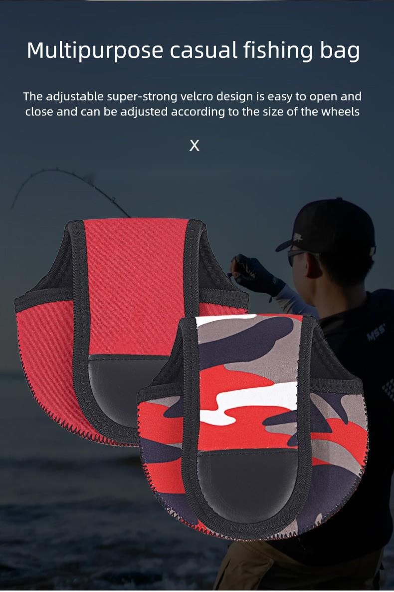 Ruota per immersioni con goccia d'acqua ispessita, materiale per esche, borsa per lenza, mulinello, copertura protettiva, forniture per la pesca anti-goccia_voghion.com