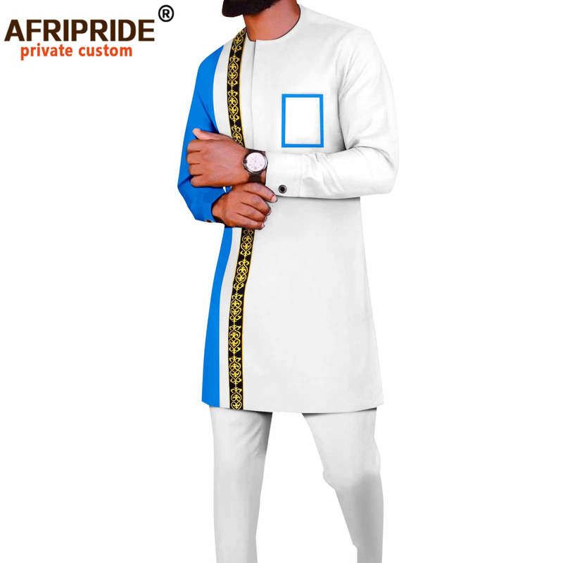 Ropa de hombre Chaqueta y pantalón casual de algodón de color liso para hombre_voghion.com
