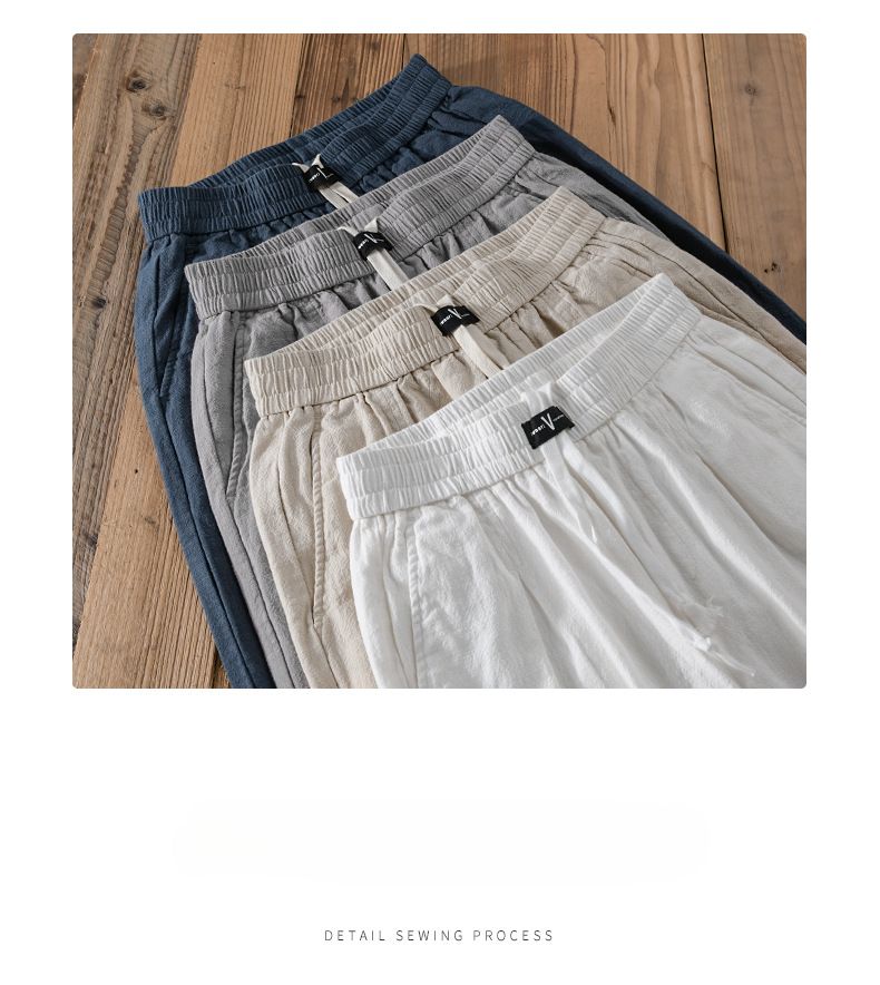 2024 Fréijoer Summer Nei Léngen Cargo Hosen fir Casual Schnür Dënn Grouss Täsch Hosen Streetwear Männer FY7101_voghion.com