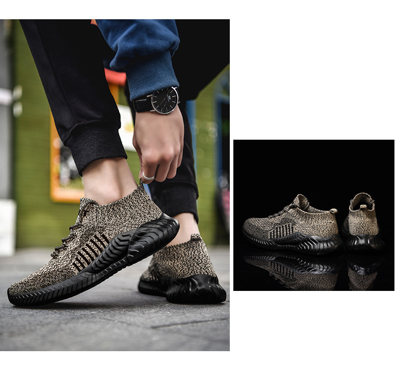 Suvised meeste kingad vabaaja spordijalatsid Uued kingad Meeste moekingad sobivad kõik kokku lendavad võrkkingad meeste kookospähkli kingad_voghion.com