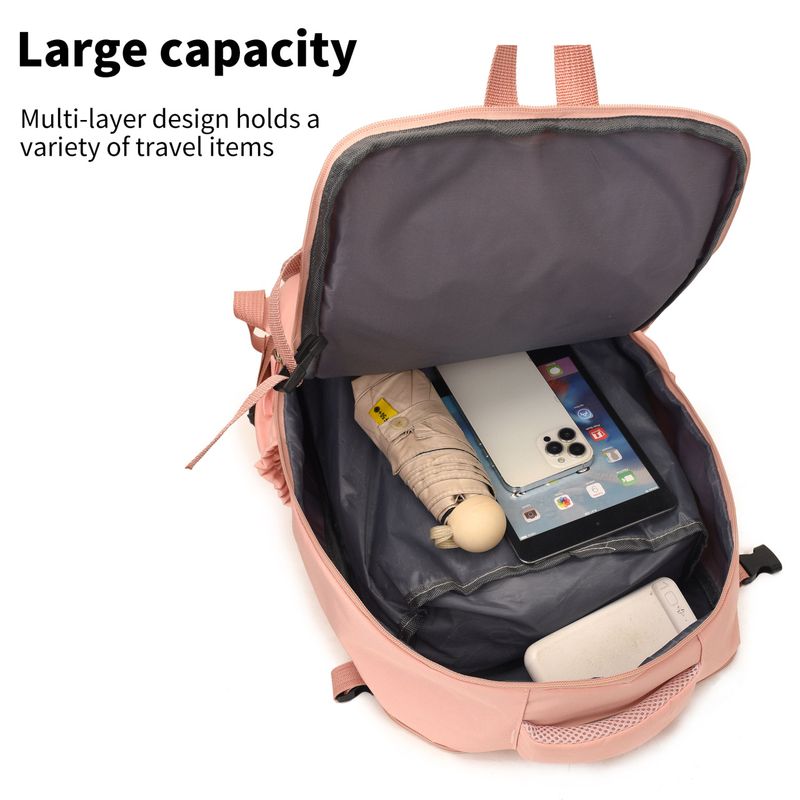 Lare Capacity Backpack 2025 New Simple Solid Color Business Laptop With Independent Shoe Compartment Commuter Travel_voghion.com