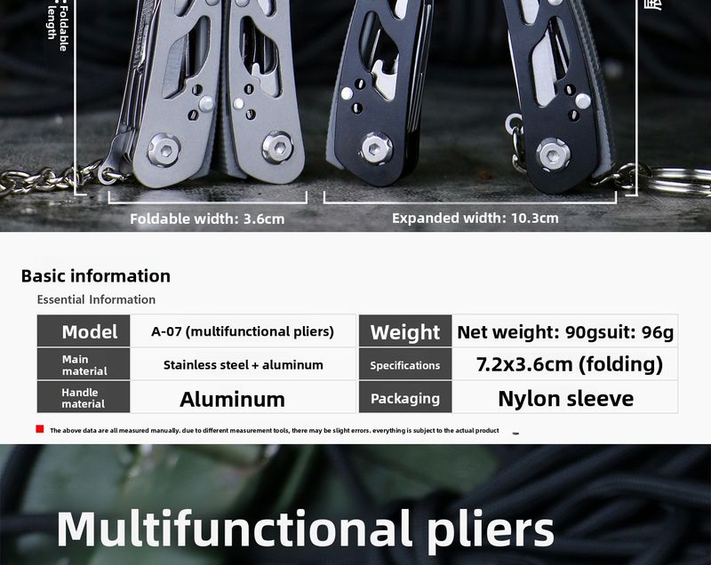 Outdoor All-Steel Multi-Function Mini Functional Combination Folding Pocket Knife Home Emergency Tool Pliers_voghion.com