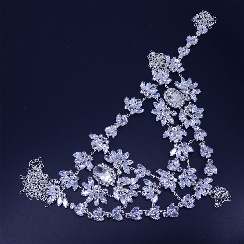 Ins blogger's exaggerated fashion rhinestone half face Halloween dance accessory mask_voghion.com