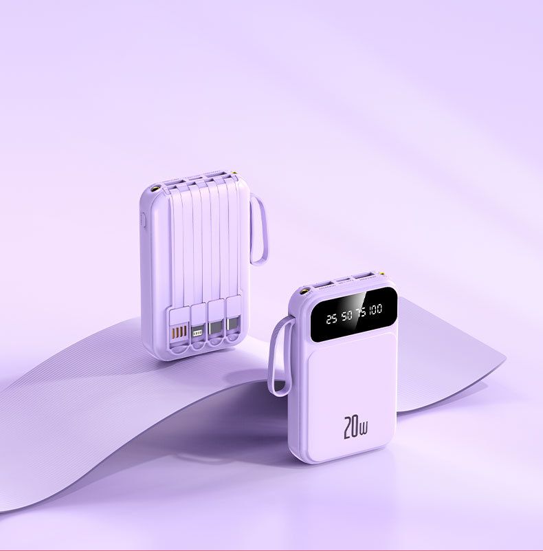 Mini banco de energía portátil de gran capacidad de 20 000 mAh con certificación 3C_voghion.com