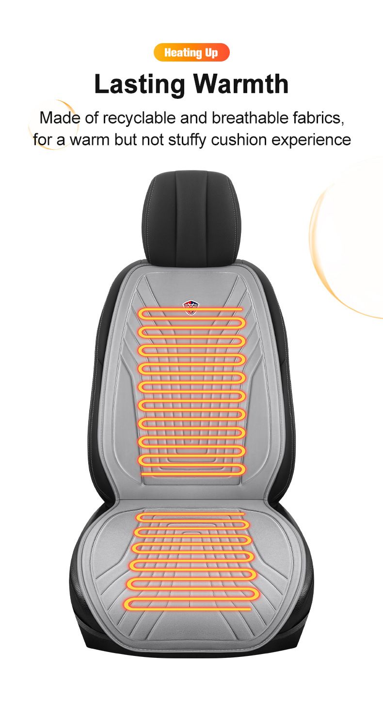 EAFC 1PCS Car Heating Heated 12V DC Soft Warmer Seat Protector Auto Seat Cushion Pad Winter Mat_voghion.com