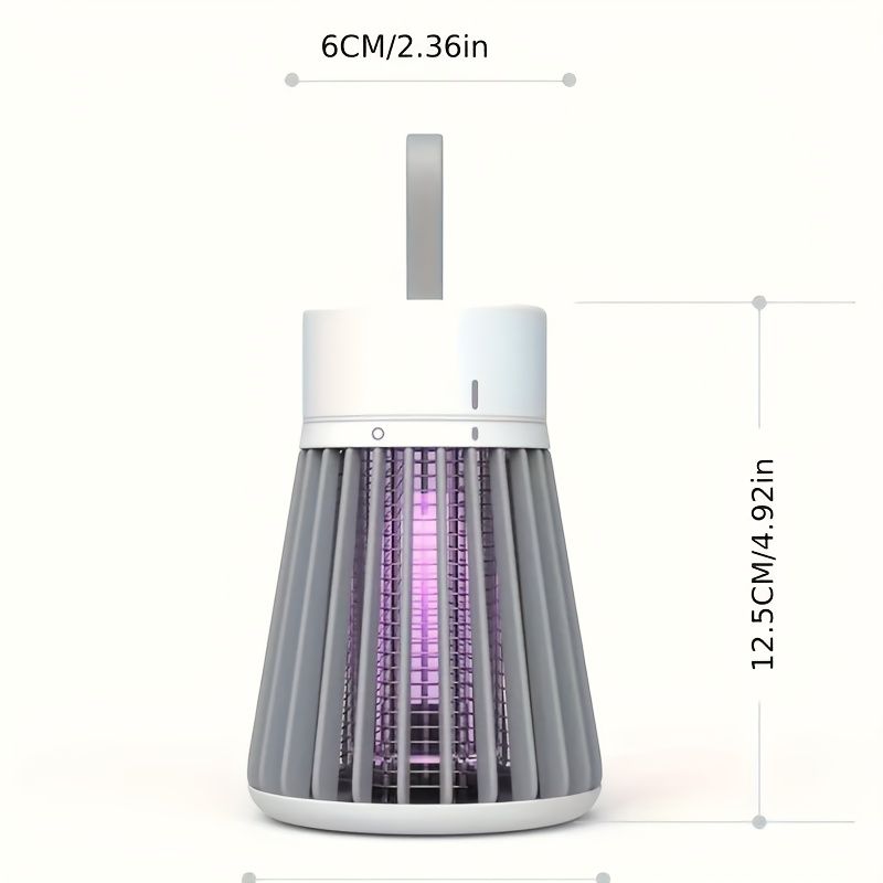USB Electric LED Mosquito Zapper Indoor Bug Killer Lamp For Mosquito Gnat Moth Fruit Flies With Small Brush_voghion.com